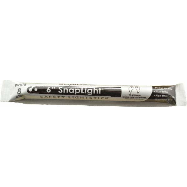 Cyalume 9-08006 SnapLight with Hook & Hole White, 6" OAL, 8 hr, Snap & Shake, 10 Pc