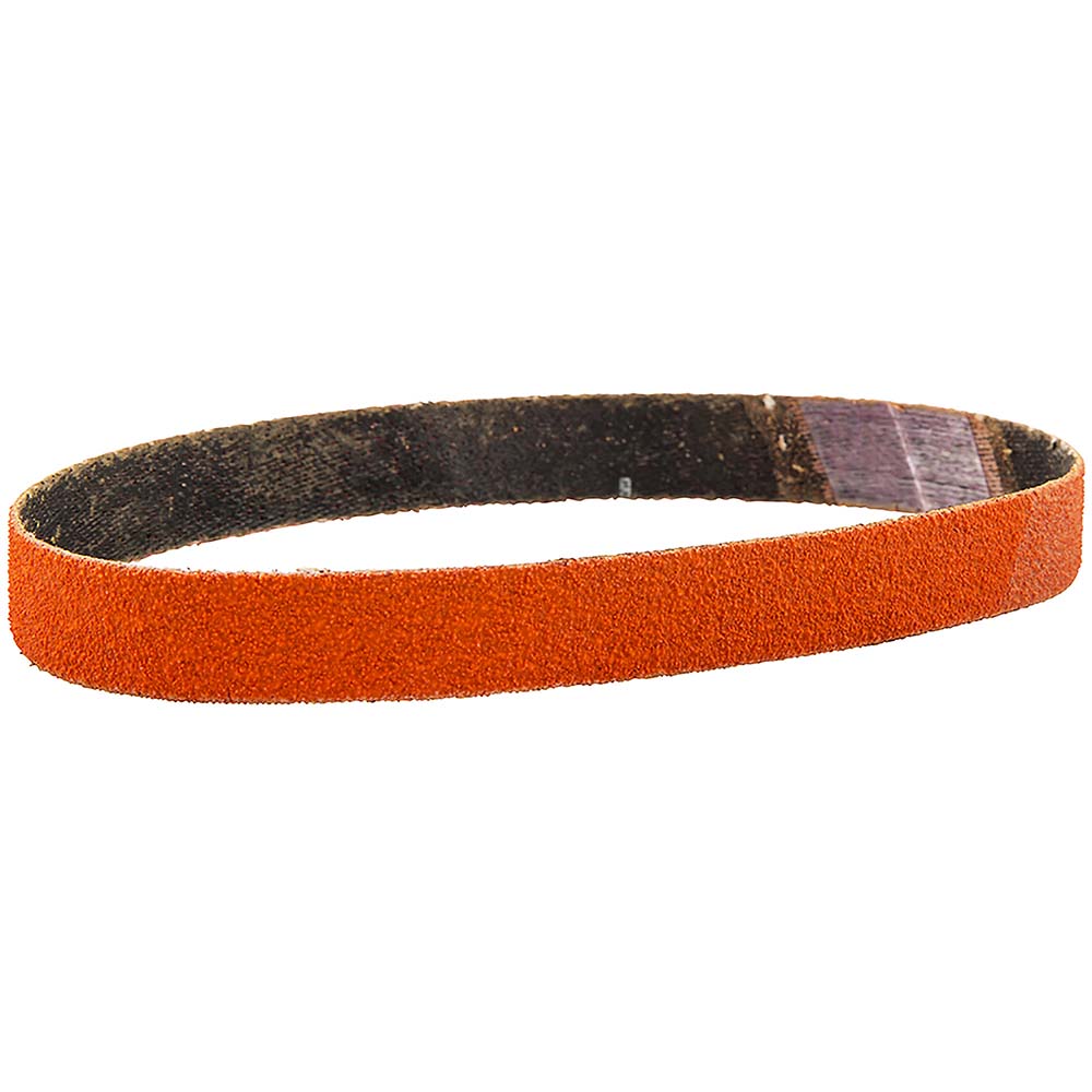 Norton 66261081180 Abrasive Belt 1/2" Wide, 12" OAL, 100 Grit, Ceramic Alumina
