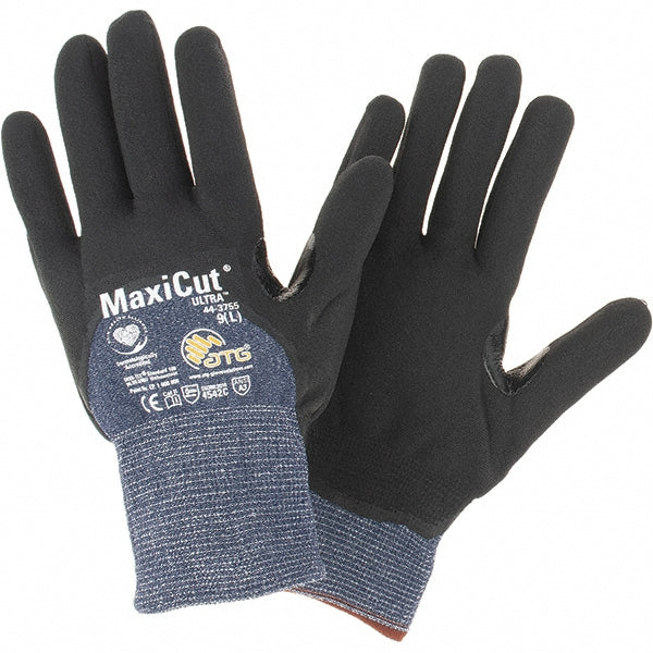 ATG 44-3755/L Cut, Puncture & Abrasion-Resistant Gloves ATG 44-3755, Size Large, ANSI Cut A3, ANSI Puncture 2, Nitrile, Engineered Yarn