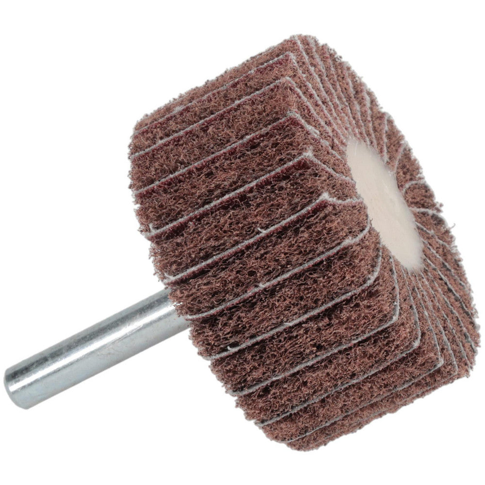Superior Abrasives A008556 Mounted Flap Wheel 2" Dia, 1" Face Width, 80 Grit, Aluminum Oxide