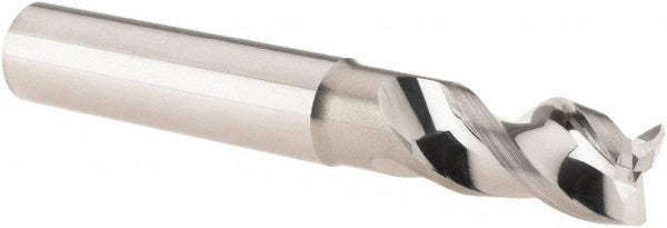 Iscar 5622918 Corner Radius End Mill 3/8" Dia, 0.0200" Radius, 3 Flute, Solid Carbide