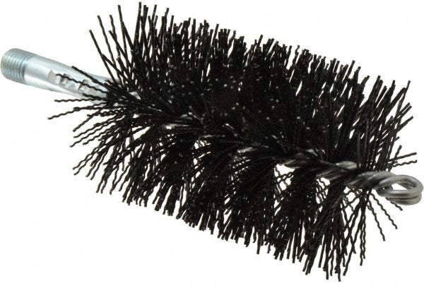 Schaefer Brush 43756 Single Stem/Spiral Tube Brush 3" Dia, 7-1/4" OAL, Nylon Bristles