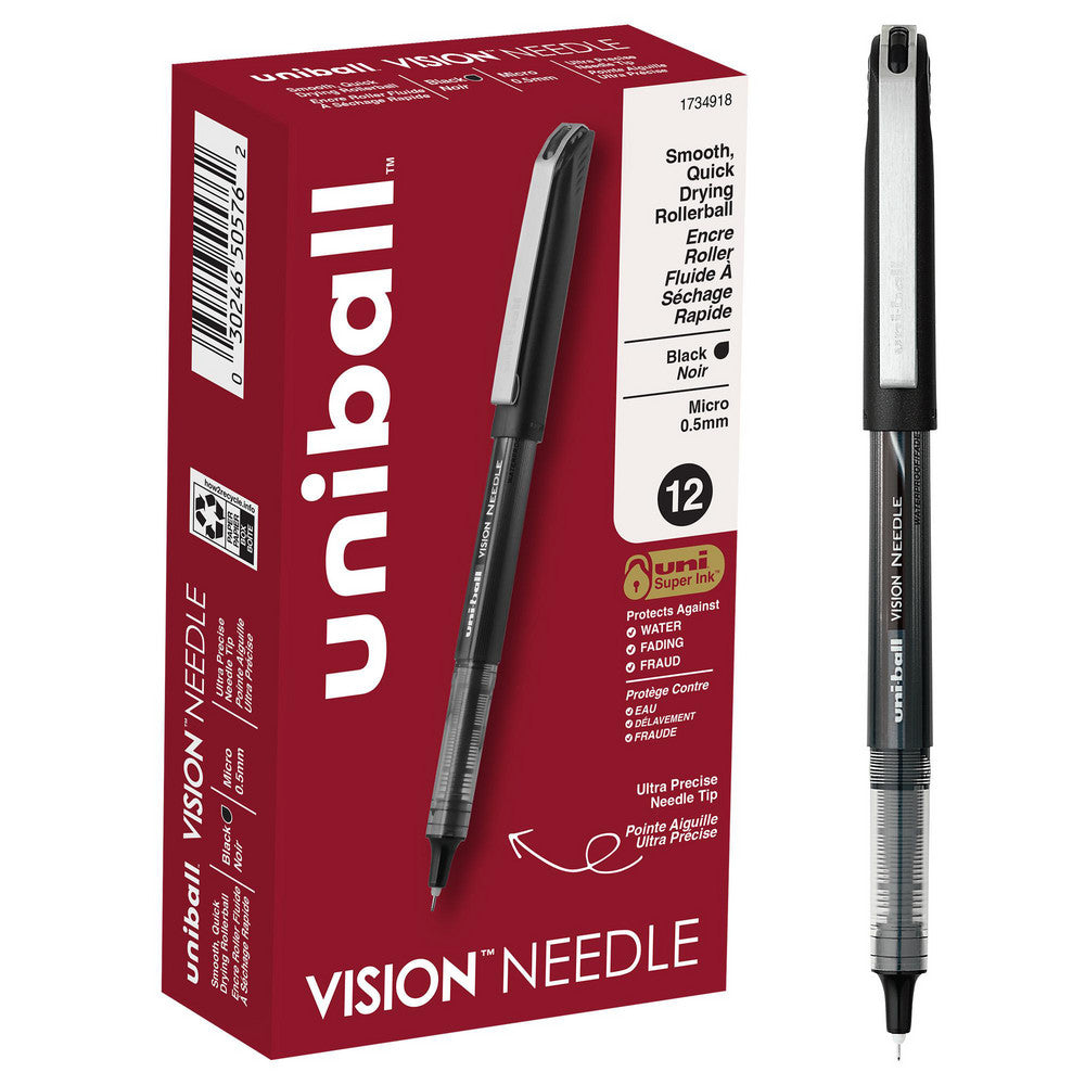 Uni-Ball 1734918 Stick Pen 0.7 mm Tip, Black Ink