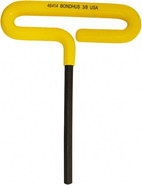 Bondhus 46414 Hex Key 3/8" Hex, Hex End, T-Handle Cushion Grip