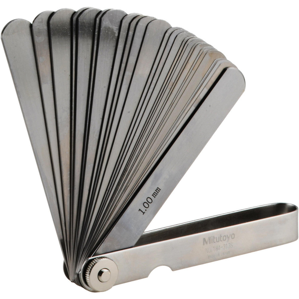 Mitutoyo 184-313S 28 Piece, 0.05 to 1mm Feeler Gage Set