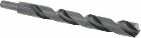 Cle-Line C20660 Reduced Shank Drill Bit 9/16" Dia, 3/8" Shank Dia, 135 deg Point, High-Speed Steel