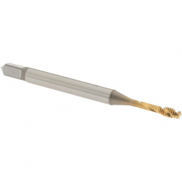OSG 1645002562 Spiral Flute Tap #2-56 UNC, 2 Flutes, Modified Bottoming, 2B Class of Fit, Vanadium High Speed Steel, TIN Coated