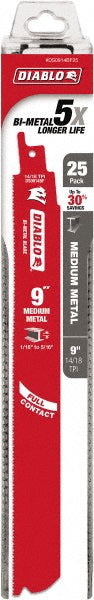 DIABLO DS0914BF25 Reciprocating Saw Blade Bi-Metal
