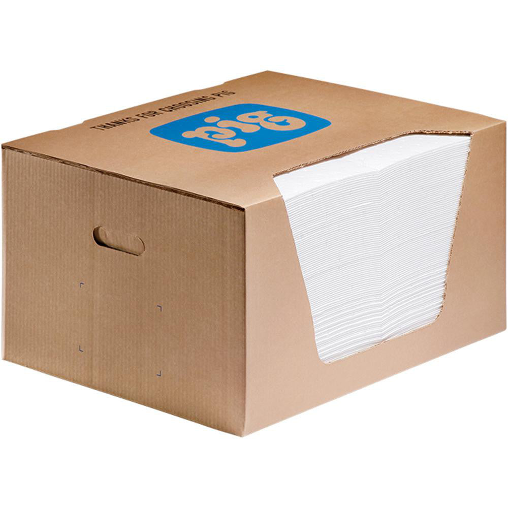 New Pig MAT454 Pads, Rolls & Mats Product Type Pad Application Oil Only Overall Length (Inch) 20in Width (Decimal Inch - 4 Decimals) 15.0000 Material Polypropylene Fluids Absorbed Oil Fuel Oil Based Liquids