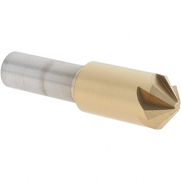 Melin Tool 18215 Countersink 1/2" Head Dia, 100.00 deg Included Angle, 6 Flute, Cobalt Steel, Right Hand Cut