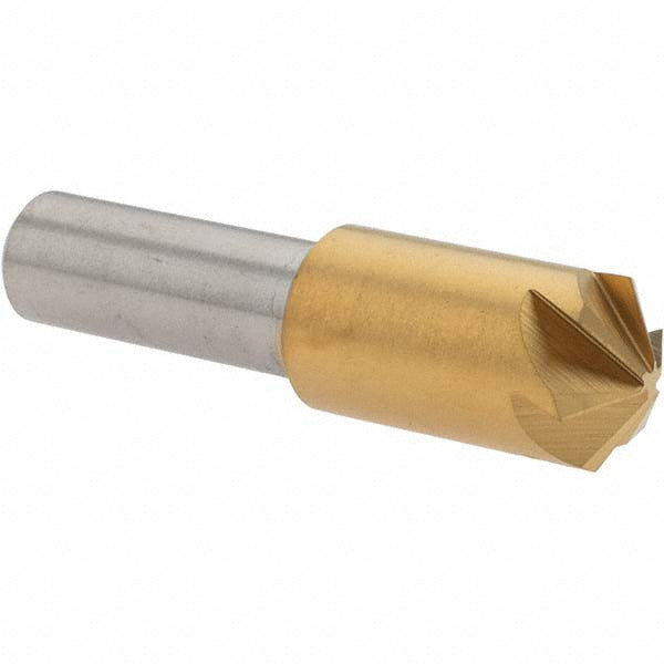 Melin Tool 18217 Countersink 1/2" Head Dia, 120.00 deg Included Angle, 6 Flute, Cobalt Steel, Right Hand Cut