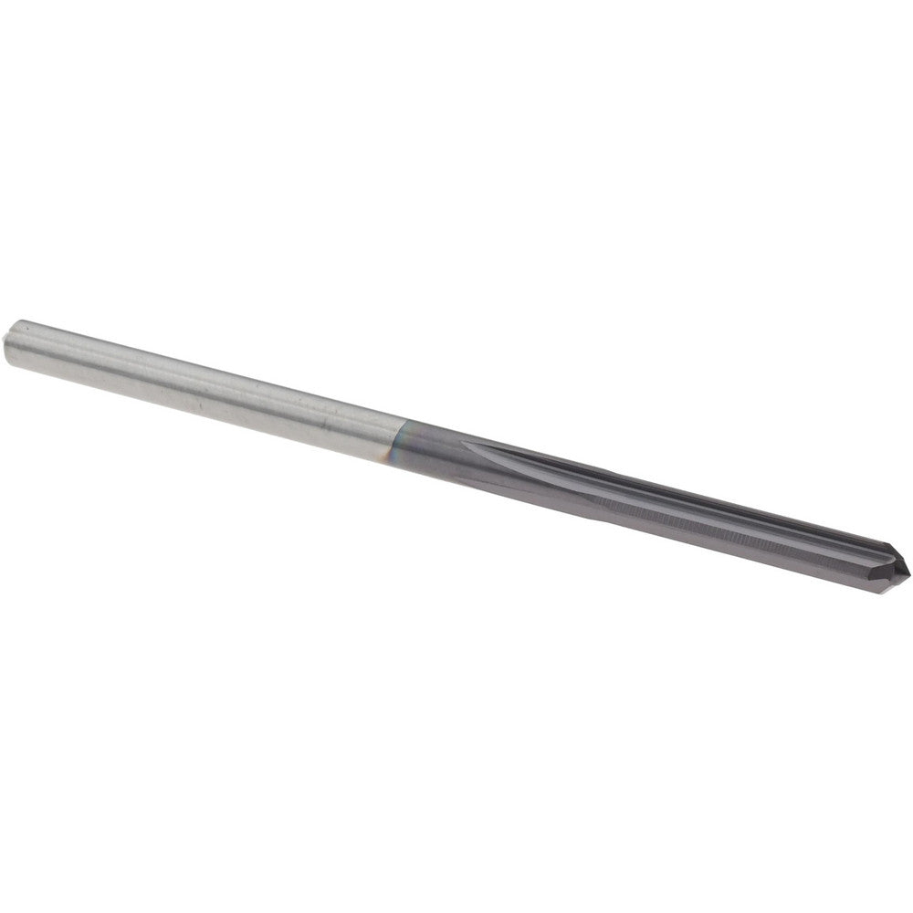 M.A. Ford 27212450A Chucking Reamer 0.1245" Dia, 2-1/4" OAL, 5/8" Flute Length, Straight Flute, Straight-Cylindrical Shank, Solid Carbide