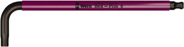 Wera 05022602001 L-Handle Hex Key 2.00 mm, Hex End