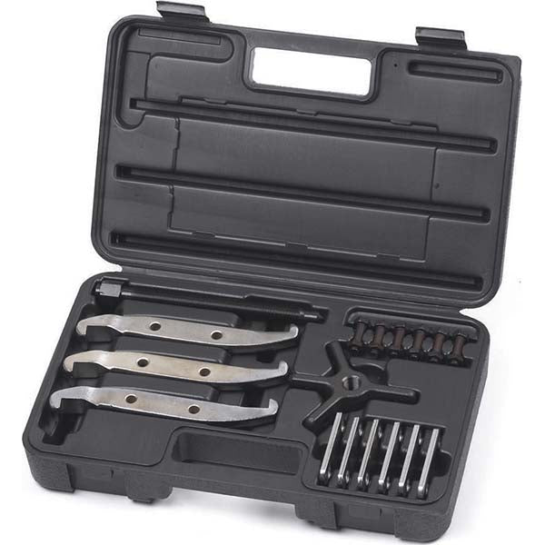 GEARWRENCH 3562D Pullers & Separators Type Internal/External Puller Applications Automotive Application Automotive Maximum Spread (Inch) 8 Minimum Spread (Inch) 3/8 Reach (Inch) 5-3/4 Overall Length (Inch) 8.600 Center Bolt Length 7.000 Load Capacity (Ton