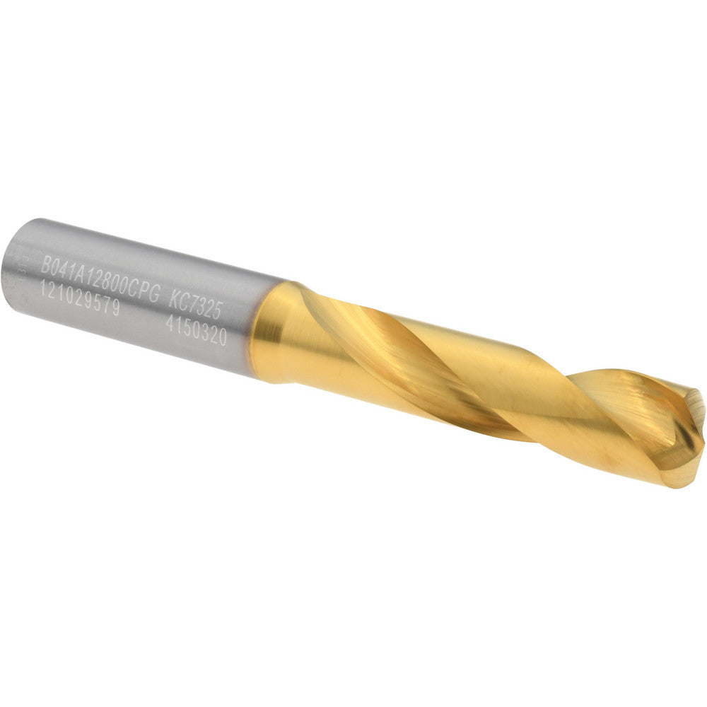 Kennametal 4150320 Screw Machine Length Drill Bit 12.80 mm Dia, 140 deg Point, Solid Carbide