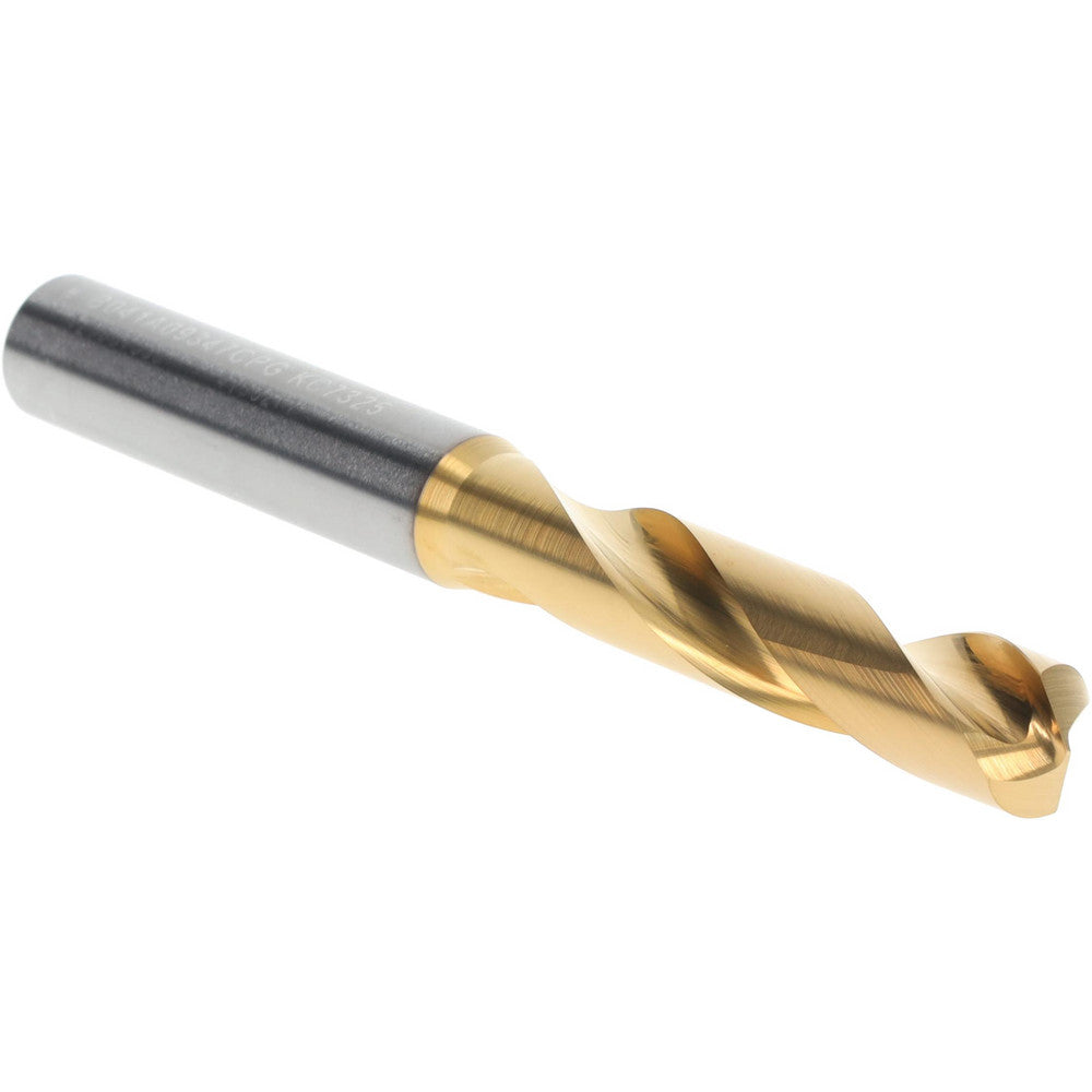 Kennametal 4150271 Screw Machine Length Drill Bit Letter U, 140 deg Point, Solid Carbide
