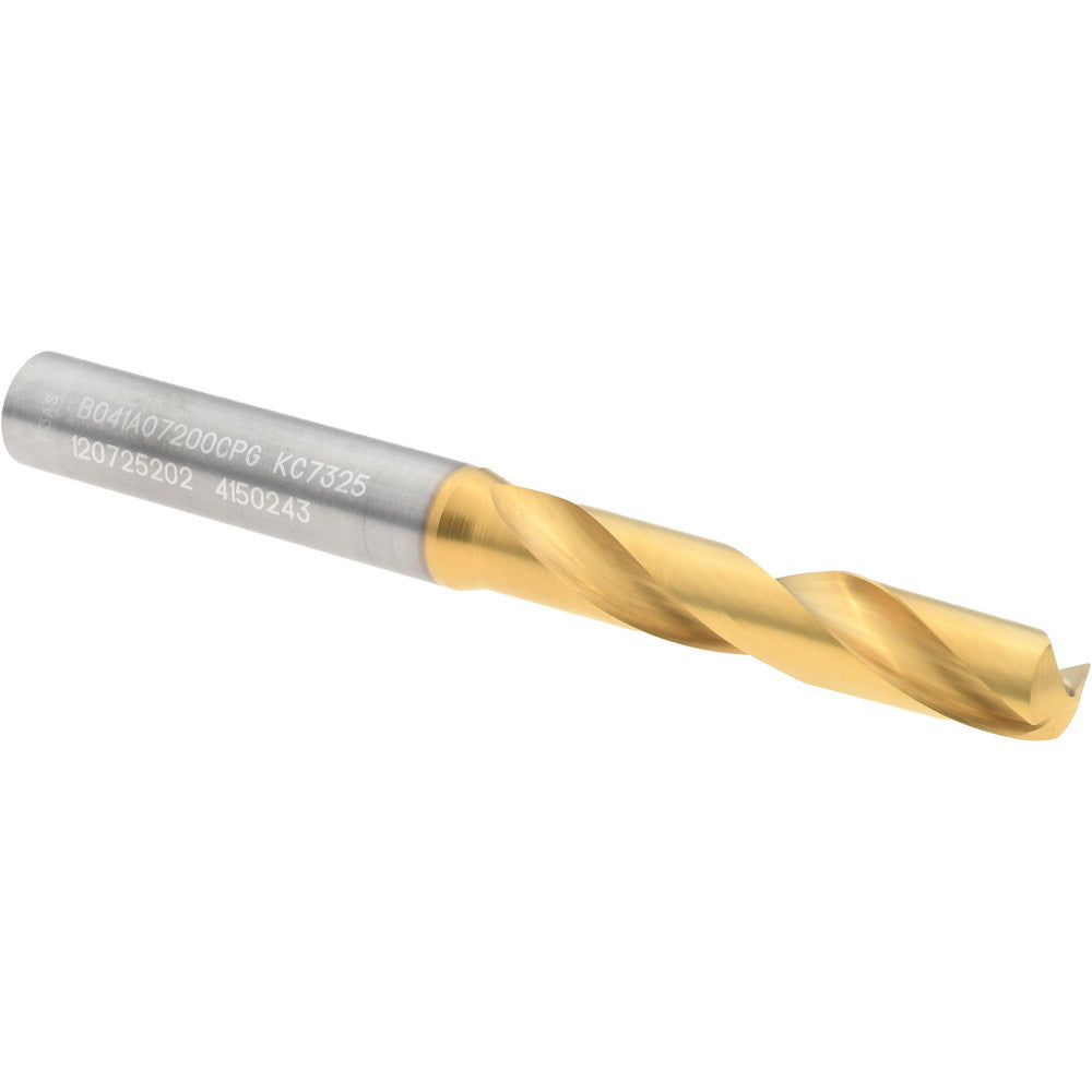 Kennametal 4150243 Screw Machine Length Drill Bit 7.20 mm (0.2835) Dia, 140 deg, Solid Carbide