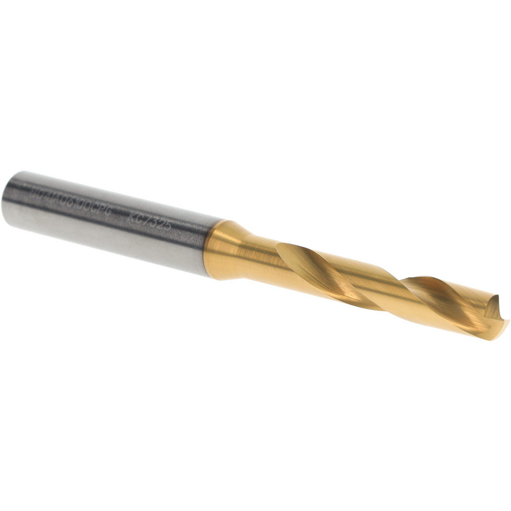 Kennametal 4150227 Screw Machine Length Drill Bit 6.10 mm Dia, 140 deg Point, Solid Carbide