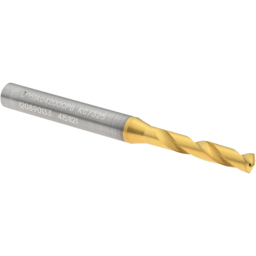 Kennametal 4151121 Screw Machine Length Drill Bit 4.20 mm Dia, 140 deg Point, Solid Carbide