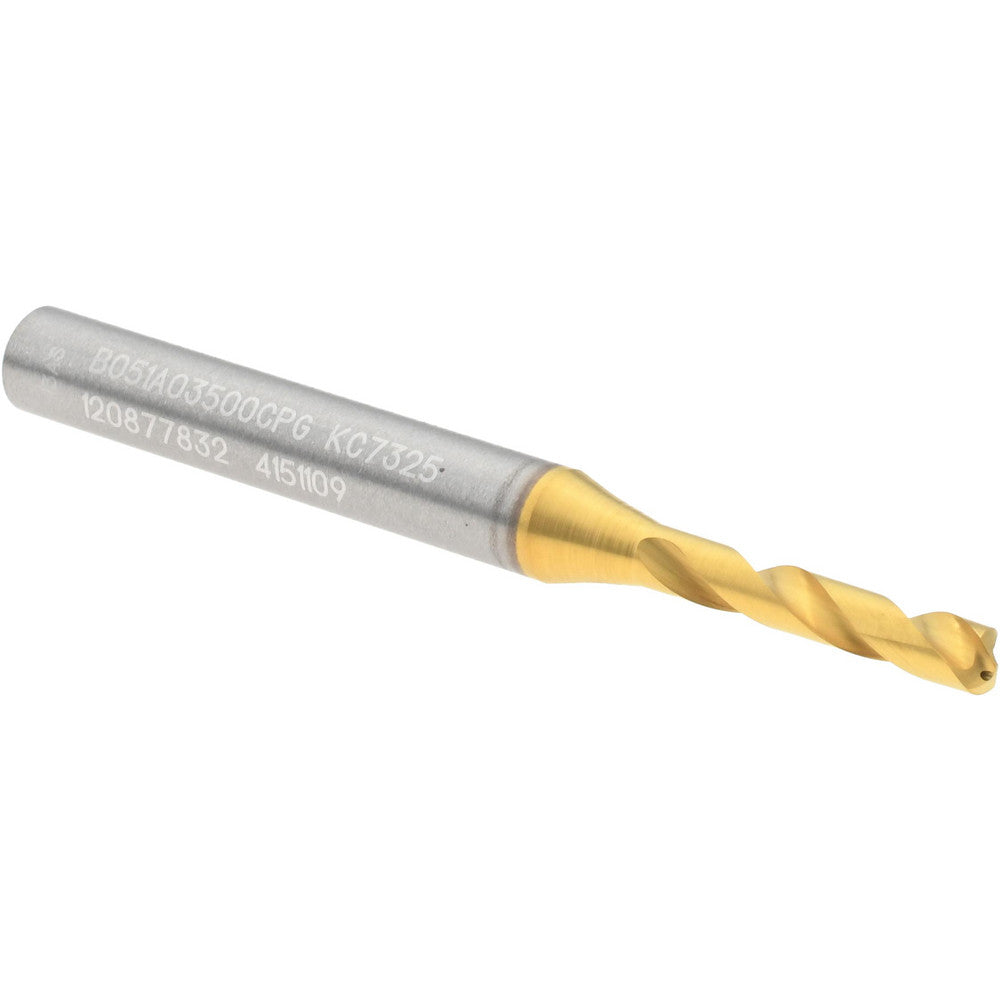 Kennametal 4151109 Screw Machine Length Drill Bit 3.50 mm Dia, 140 deg Point, Solid Carbide