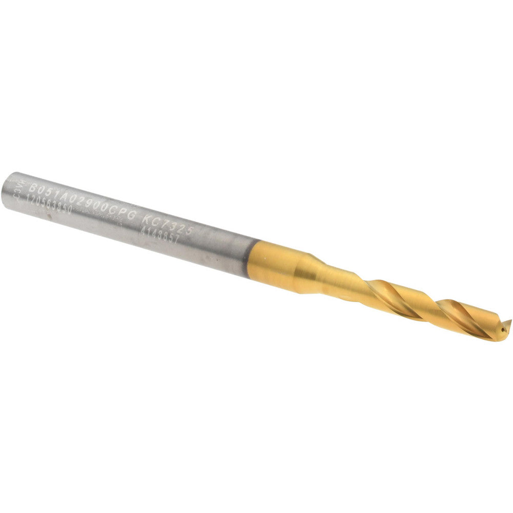 Kennametal 4148857 Screw Machine Length Drill Bit 2.90 mm Dia, 140 deg Point, Solid Carbide
