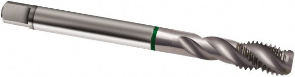 Guhring 9027920100050 Spiral Flute Tap M10 x 1.00, Metric Fine, 3 Flute, Bottoming, 6H Class of Fit, Cobalt, Bright/Uncoated
