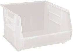 Quantum Storage QUS270CLCS Plastic Hopper Stacking Bin Clear