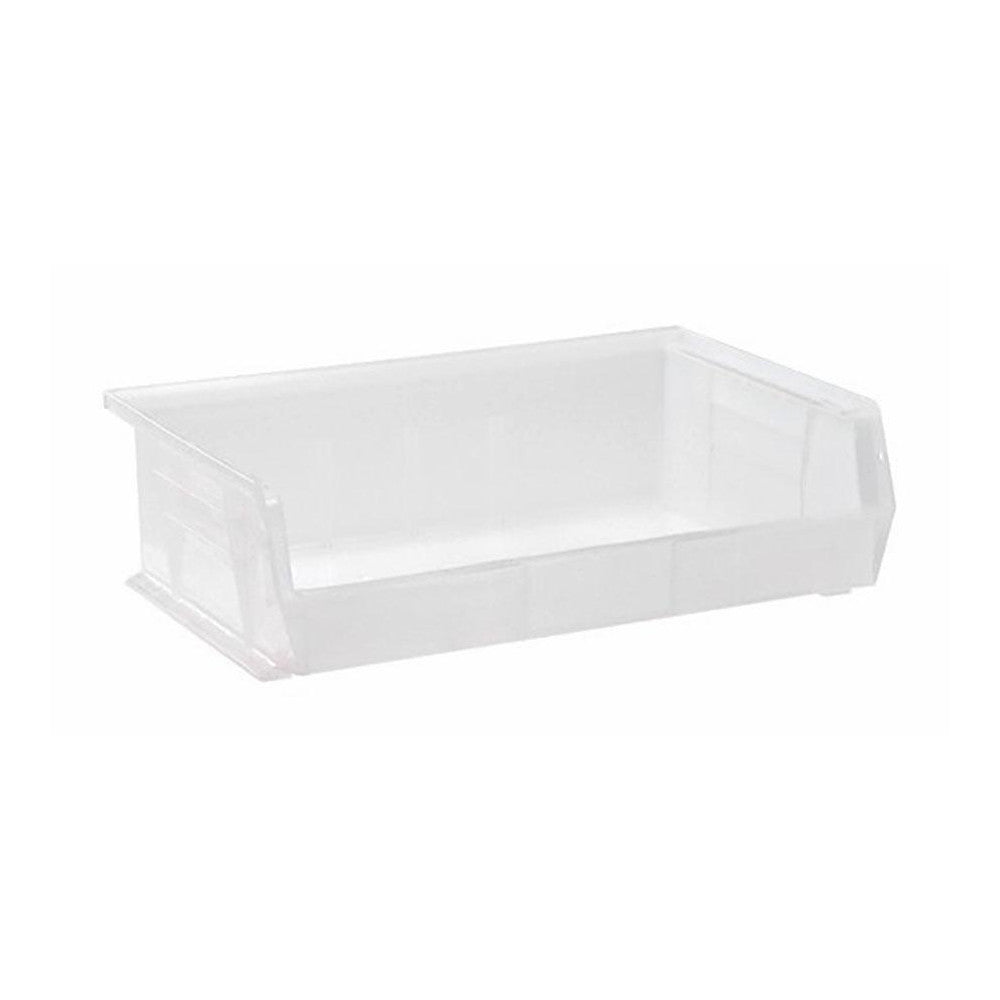 Quantum Storage QUS245CLCS Plastic Hopper Stacking Bin Clear