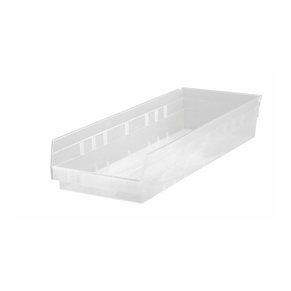 Quantum Storage QSB114CLCS Plastic Hopper Shelf Bin Clear