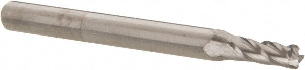 Accupro 58716440 Corner Radius End Mill 0.0938" Dia, 9/32" LOC, 0.015" Radius, 4 Flutes, Solid Carbide