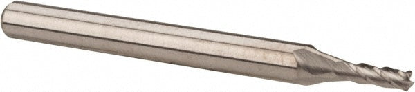 Accupro 58716754 Corner Radius End Mill 1/16" Dia, 3/16" LOC, 0.01" Radius, 4 Flutes, Solid Carbide