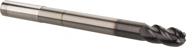 Accupro 58747098 Ball End Mill 0.5" Dia, 1" LOC, 4 Flute, Solid Carbide