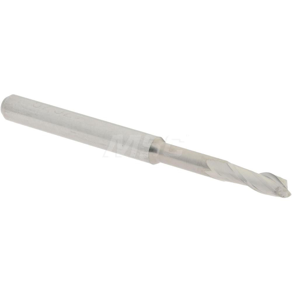 Accupro 58747650 Square End Mill 3/32'' Dia, 9/32'' LOC, 1/8'' Shank Dia, 1-1/2'' OAL, 2 Flutes, Solid Carbide