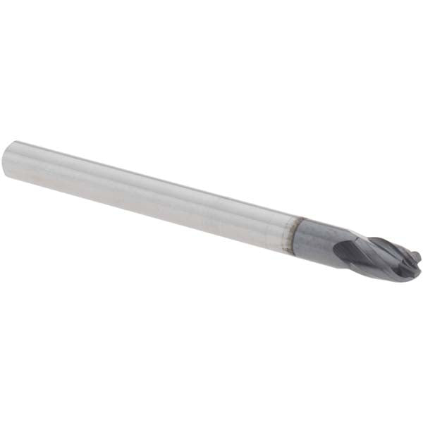 Harvey Tool 51008-C3 Ball End Mill 1/8" Dia, 3/16" LOC, 4 Flute, Solid Carbide