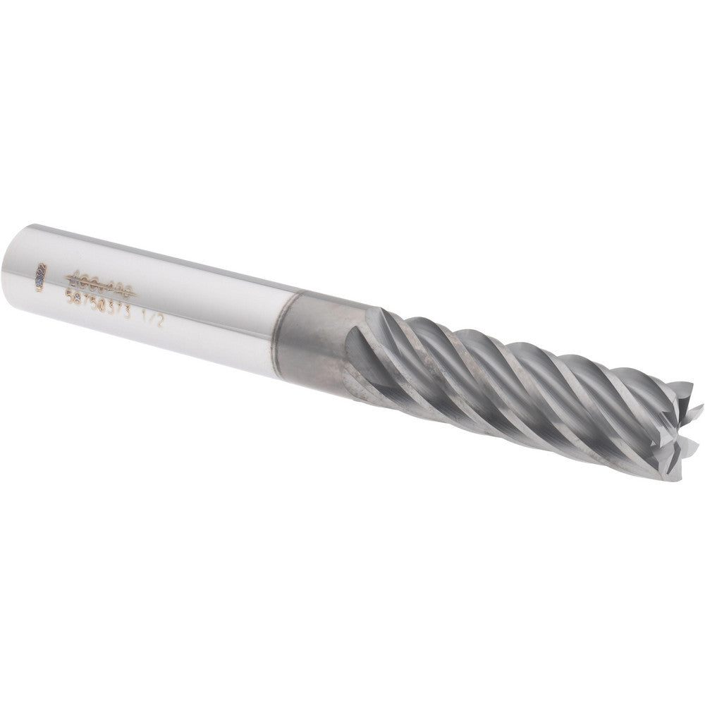 Accupro 58750373 Square End Mill 1/2'' Dia, 1-5/8'' LOC, 1/2'' Shank Dia, 4'' OAL, 7 Flutes, Solid Carbide
