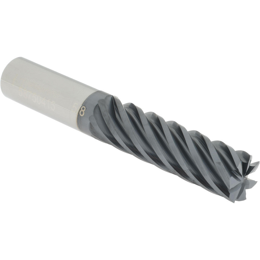Accupro 58750415 Square End Mill 5/8'' Dia, 2-1/8'' LOC, 5/8'' Shank Dia, 4'' OAL, 7 Flutes, Solid Carbide