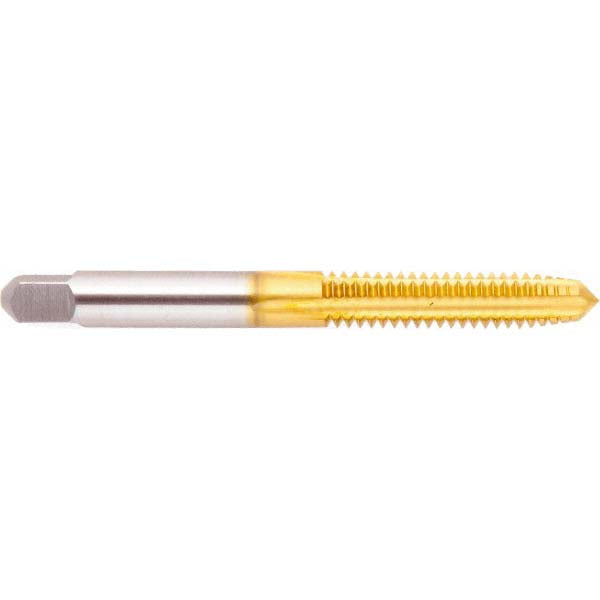 Regal Cutting Tools 008191AS25 #8-32 Taper RH 2B H3 TiN High Speed Steel 4-Flute Straight Flute Hand Tap