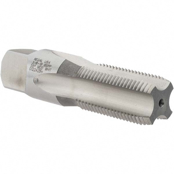 Regal Cutting Tools 015704AS British Standard Pipe Tap 3/8-19 G(BSP), Plug Chamfer, 4 Flute