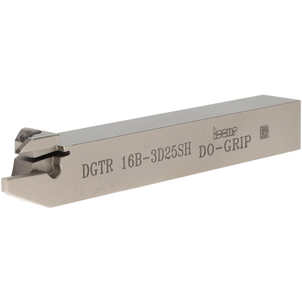 Iscar 2301535 Indexable Grooving-Cutoff Toolholder DGTR 16B-3D25SH RH, 3 to 3.18 mm Groove Width, 1/2" Max Depth of Cut, Right Hand