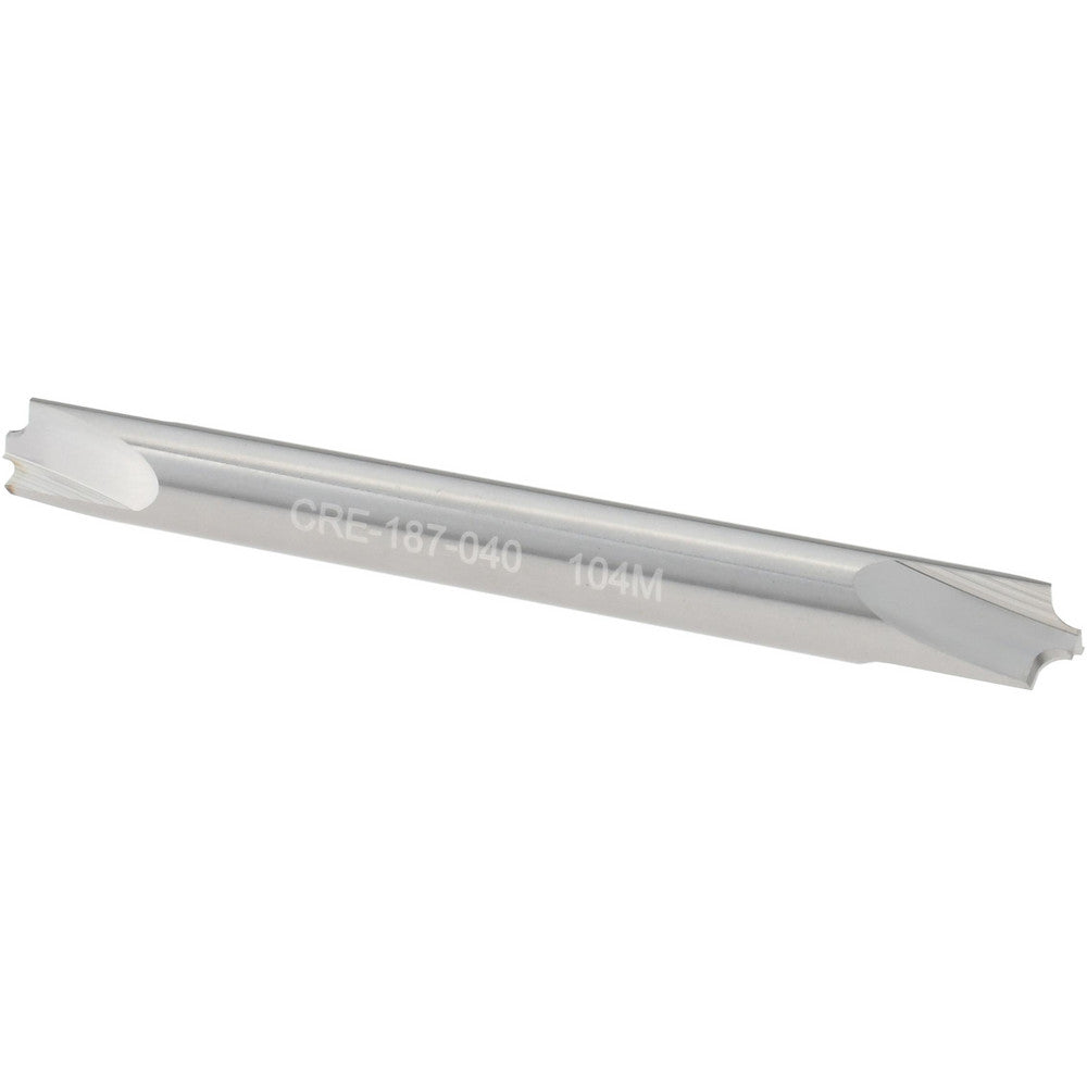 Micro 100 CRE-187-040 Corner Rounding End Mill 0.04 mm Radius, 3/16" Dia, 3 Flutes, Solid Carbide