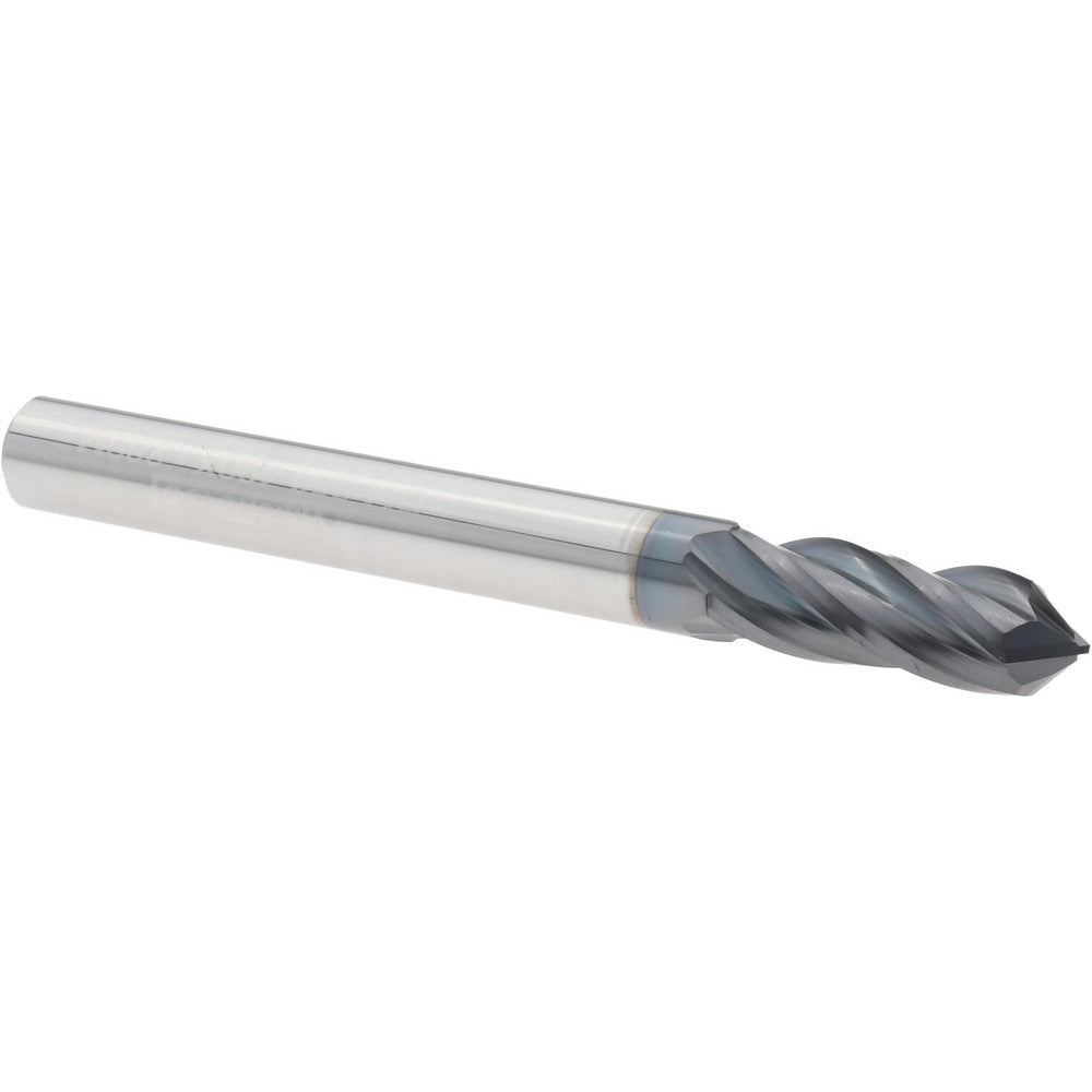 Micro 100 DM-250-490X Drill Mill 1/4" Dia, 3/4" LOC, 4 Flutes, 90 ° Point, Solid Carbide