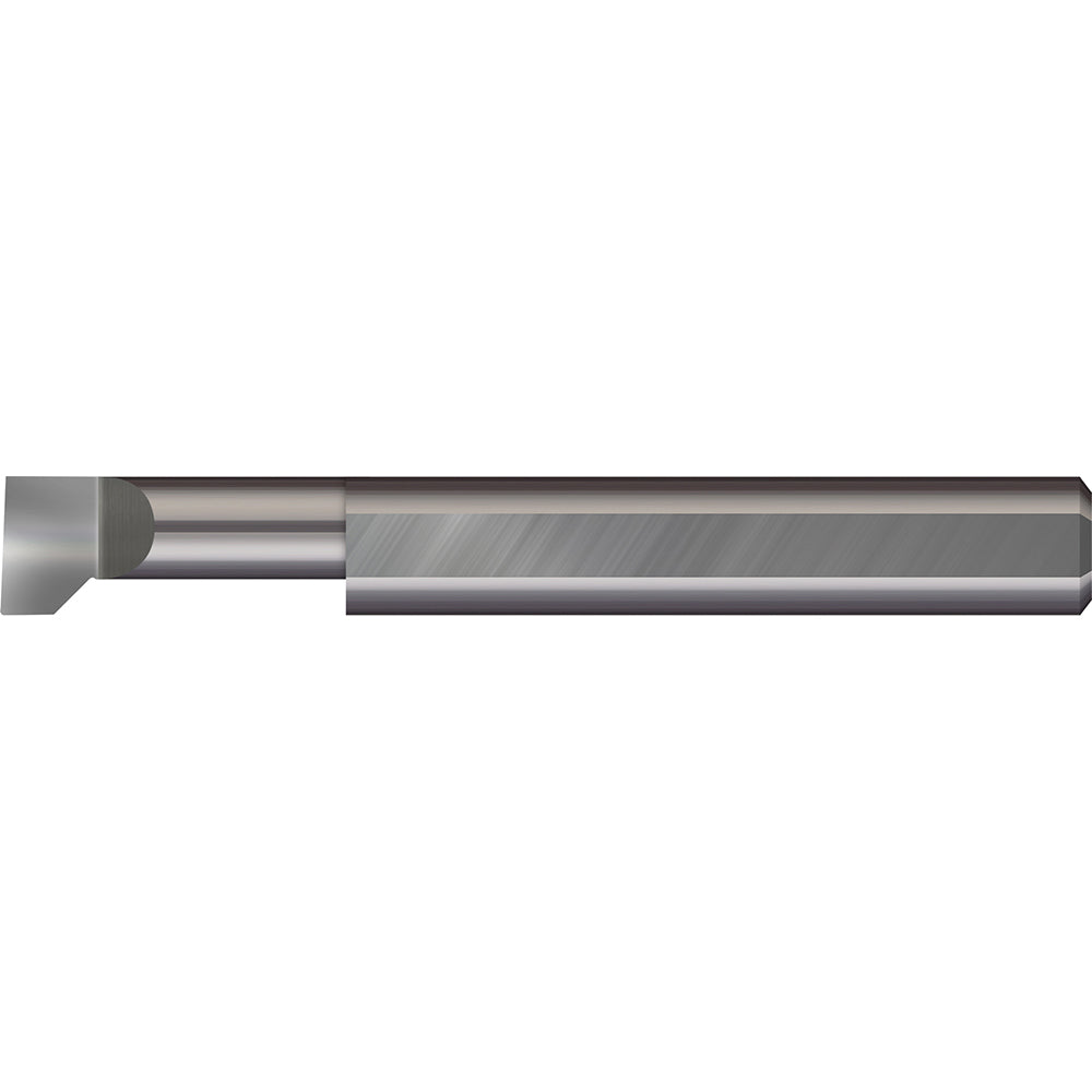 Micro 100 LTR-250-16 Thread Relief Tools Material Solid Carbide Cutting Diameter (Inch) 1/4 Flat Width (Decimal Inch) 0.0940 Cutting Depth (Inch) 1 Projection (Inch) 0.0500 Overall Length (Inch) 2-1/2