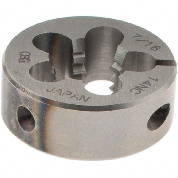 OSG 2703700 Round Die 7/16-14, 1" OD, High Speed Steel