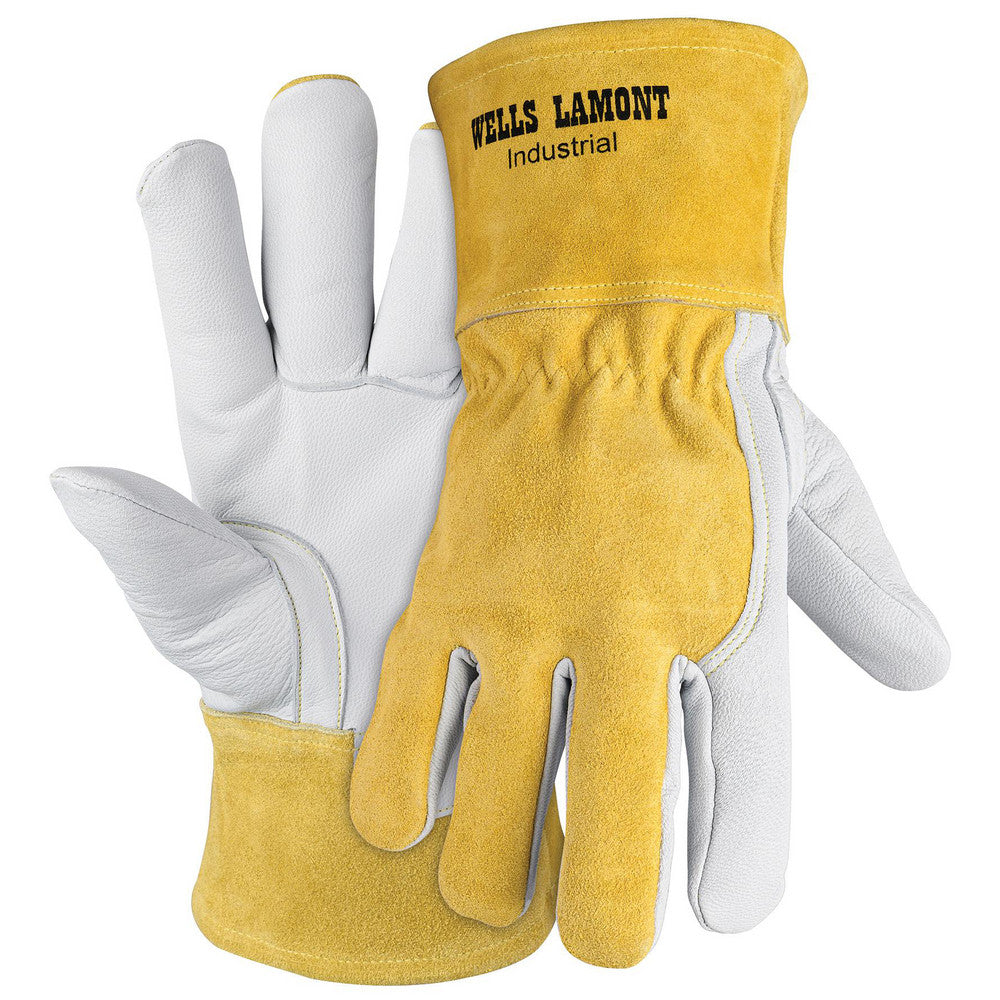 Wells Lamont Y3032S Welder's & Heat Protective Gloves Welding Applications MIG Welding Size Small Lining Lined Lining Material Fleece Back Material Cow Split Leather Hand Pair