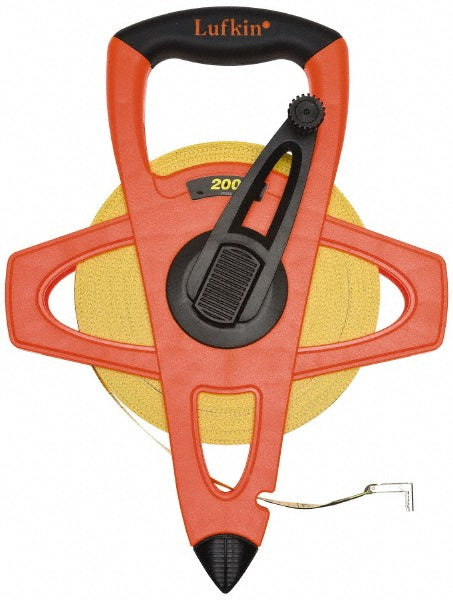 Lufkin FE200D Tape Measure 200' Long, 1/2" Width, Yellow Blade