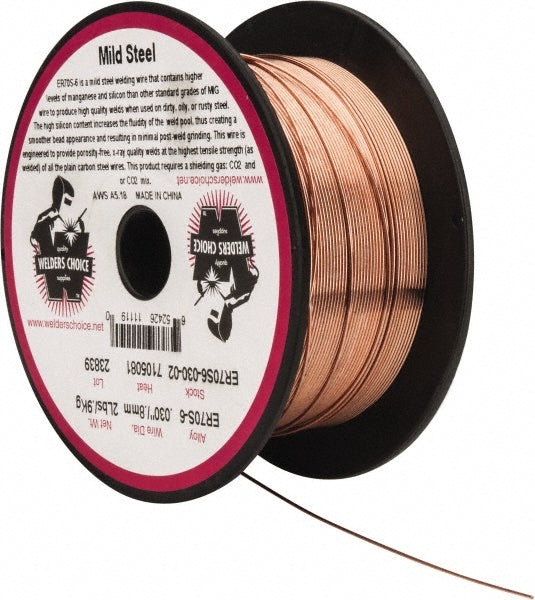 Welder's Choice 59802959 MIG Welding Wire ER70S-6, 0.0300" Dia, Carbon Steel