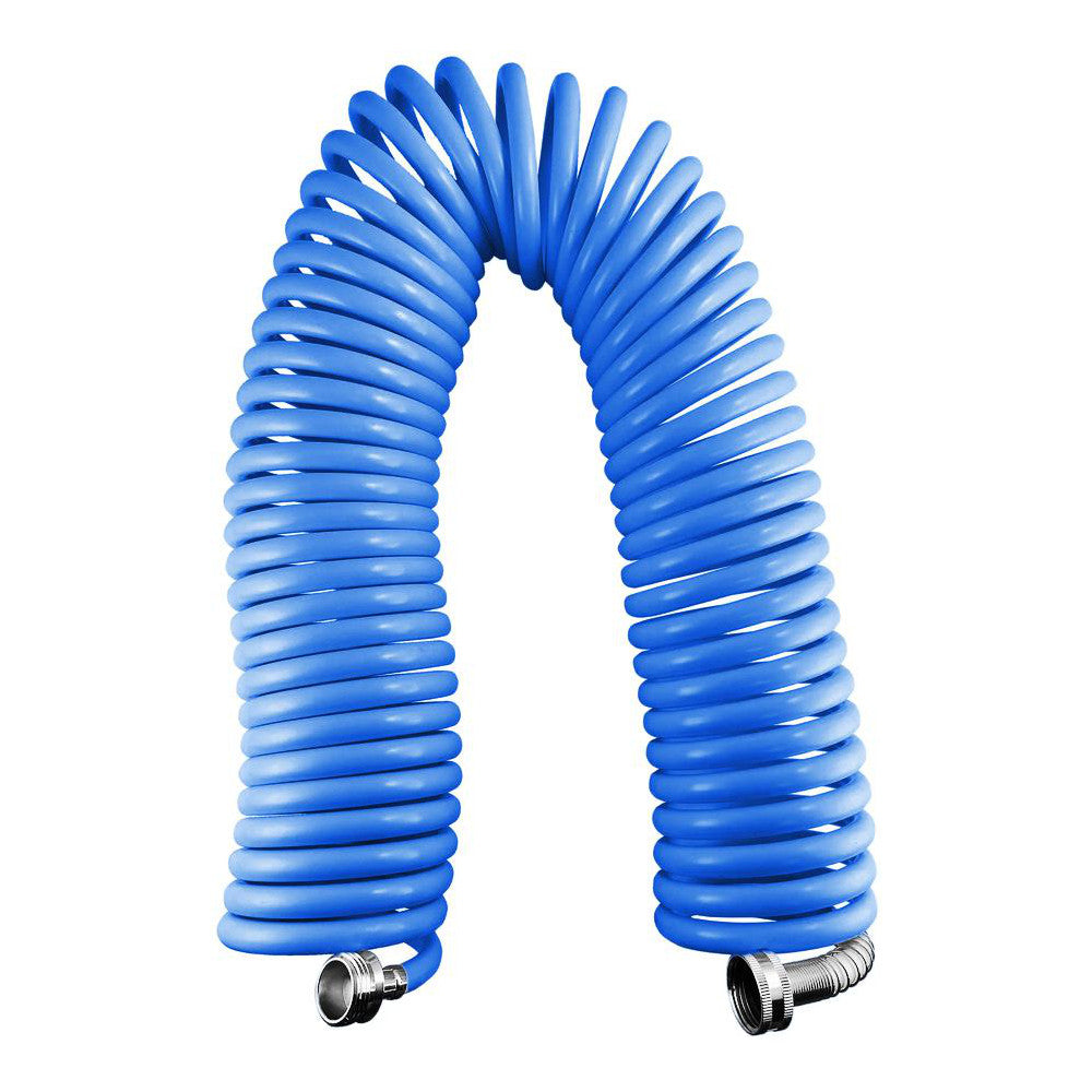 AvaGard AVGRWH25FT-BL Garden Hose Hose Type Recoil Hose Diameter (Inch) 3/4 Material Polyethylene Ethylene Vinyl Acetate Overall Length (Feet) 25 Thread Size 3/4 Thread Type GHT