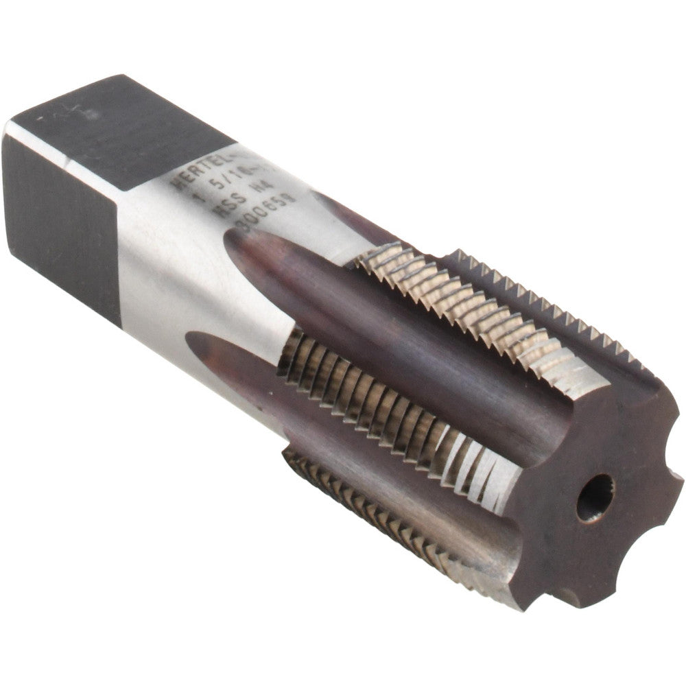 Hertel 87056 1-5/16 - 12 Plug RH H4 Bright High Speed Steel 6-Flute Straight Flute Hand Tap