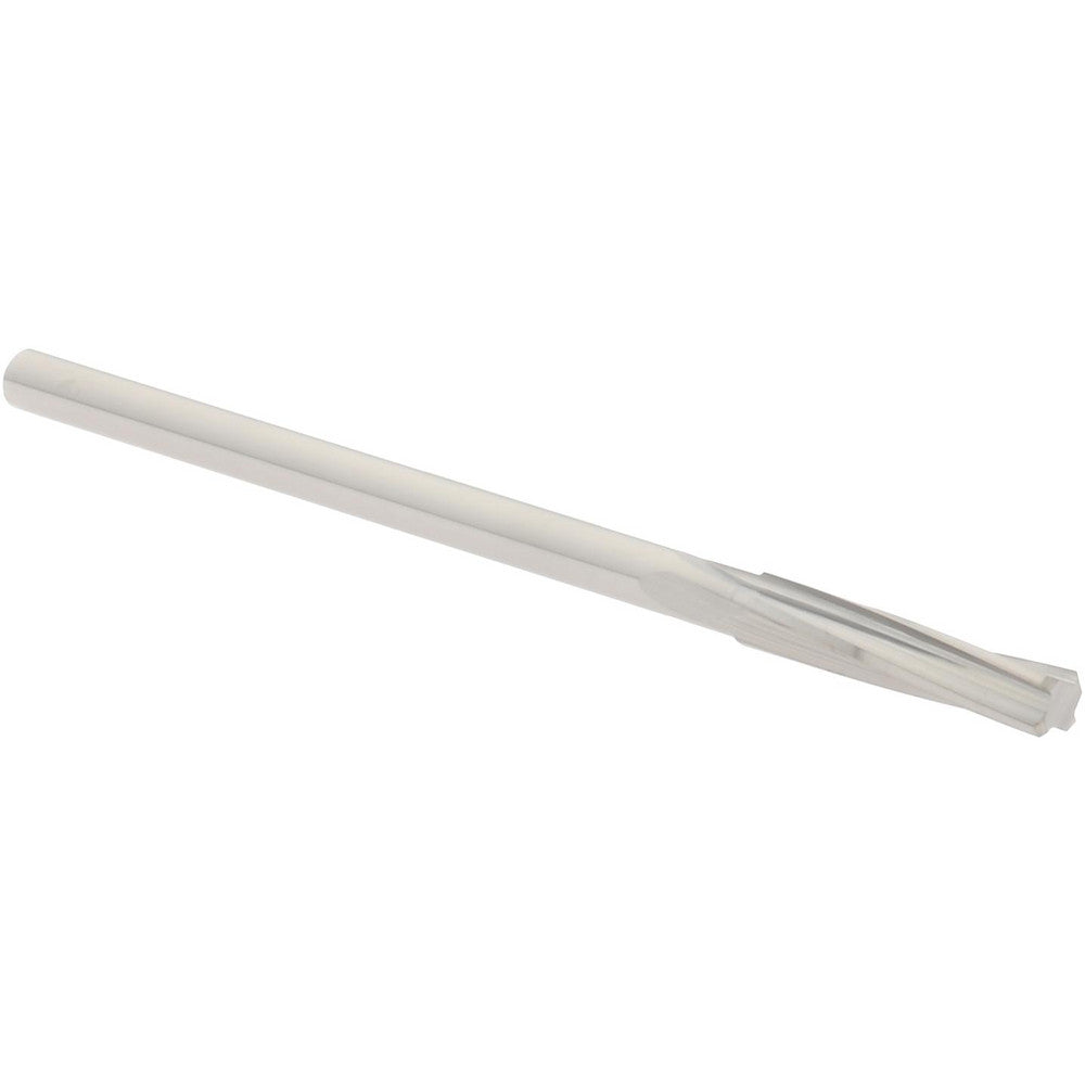 Hertel 59904474 Chucking Reamer 1/8" Dia, 2-1/4" OAL, 5/8" Flute Length, Spiral Flute, Straight-Cylindrical Shank, Solid Carbide