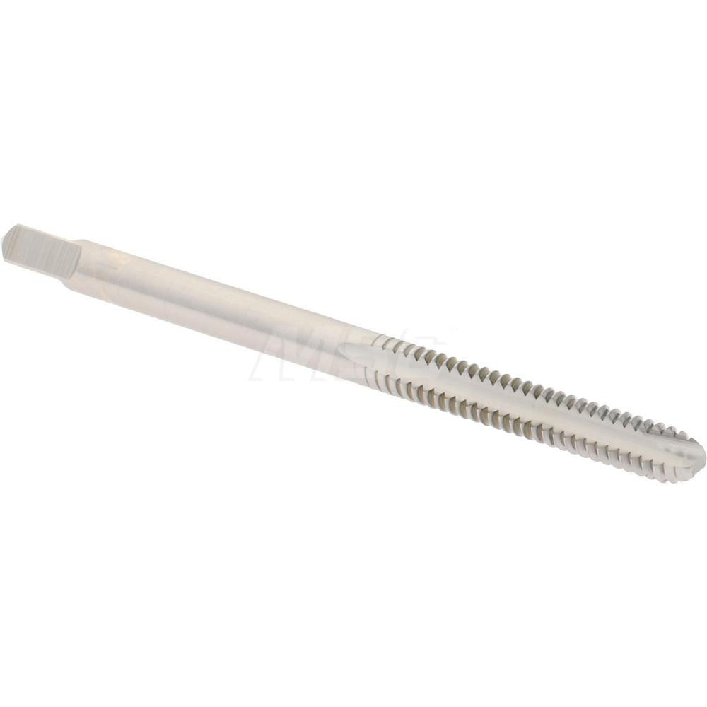 Hertel K008160AS Spiral Point Tap #6-32 UNC, 2 Flutes, Bottoming Chamfer, 2B Class of Fit, HSS, Bright/Uncoated Coated